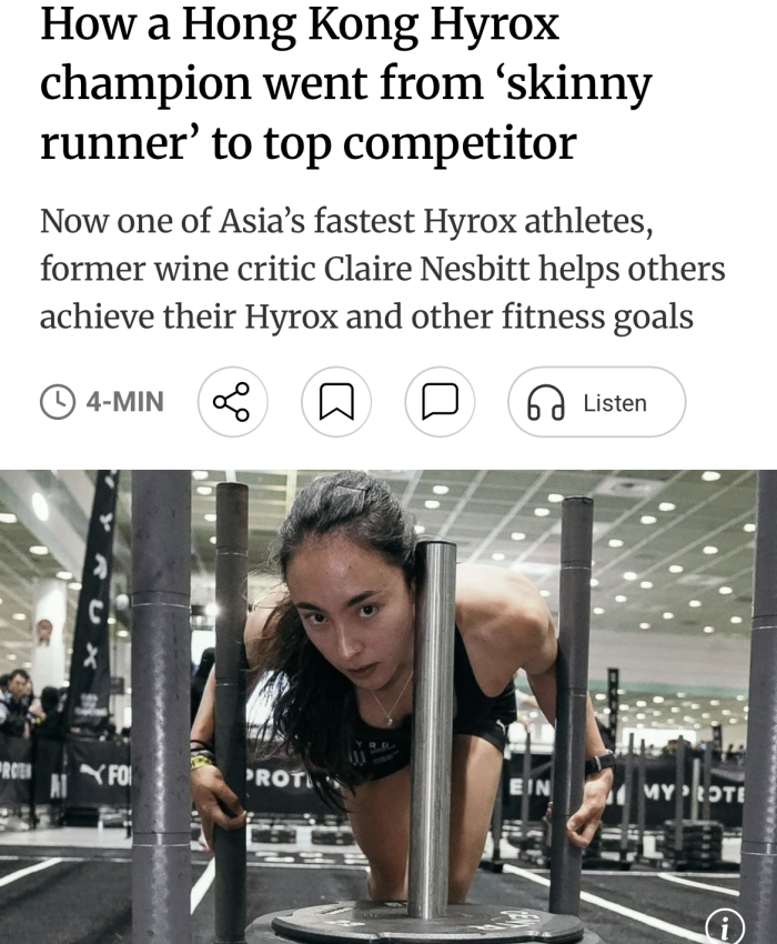 How a Hong Kong Hyrox champion went from ‘skinny runner’ to top competitor