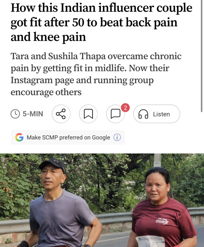 How this Indian influencer couple got fit after 50 to beat back pain and knee pain