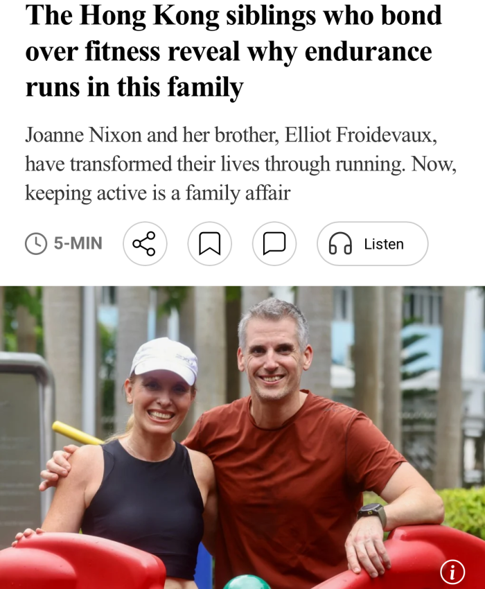 The Hong Kong siblings who bond over fitness reveal why endurance runs in this family