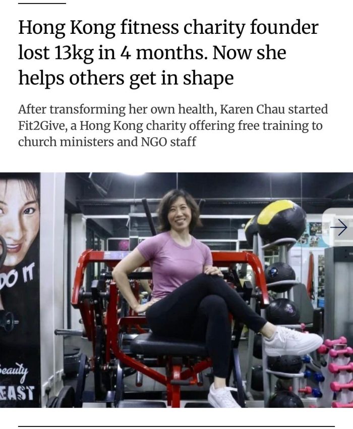 Hong Kong fitness charity founder lost 13kg in 4 months. Now she helps others get in shape