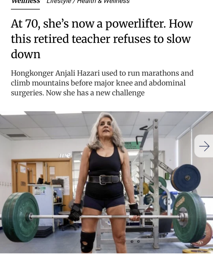 How a 70-year-old retired teacher defied osteoporosis to become a powerlifter